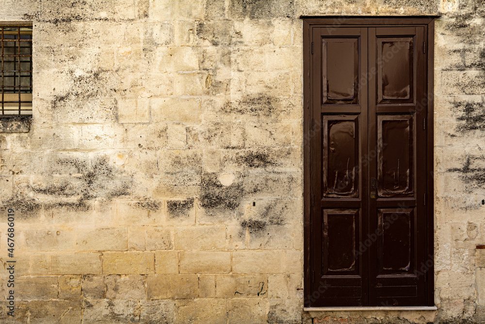 Traditional Entrance to a historic house in Italy Traditional Entrance to a historic house in Italy
