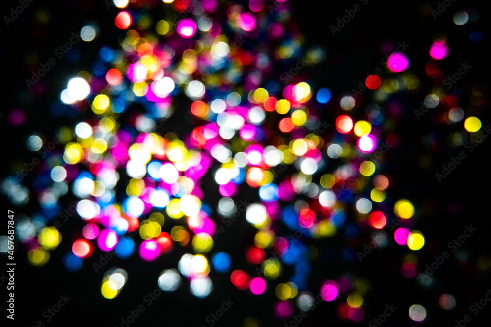 glittering shine bulbs lights background. abstract blurred of bl
