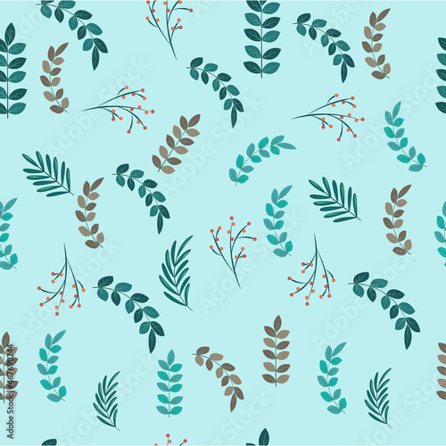 new year's pattern mint background