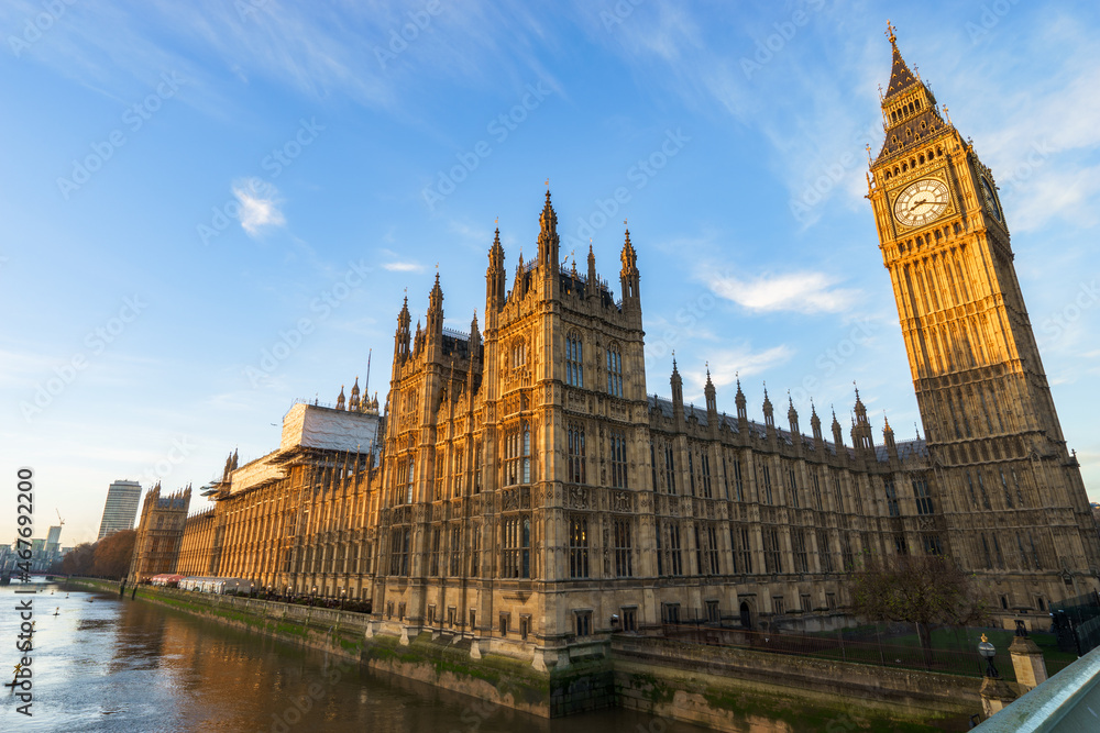 Big Ben and Houses of Parliament, London, UK