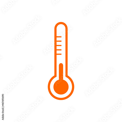 Thermometer und Hintergrund