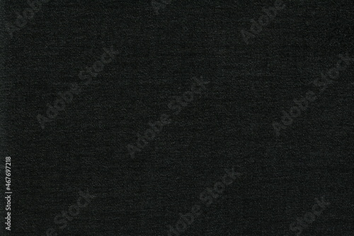 The texture of a rough very dark natural fabric. Abstract rough background of natural material.