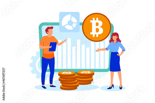 cryptocurrency market illustration exclusive design inspiration 
