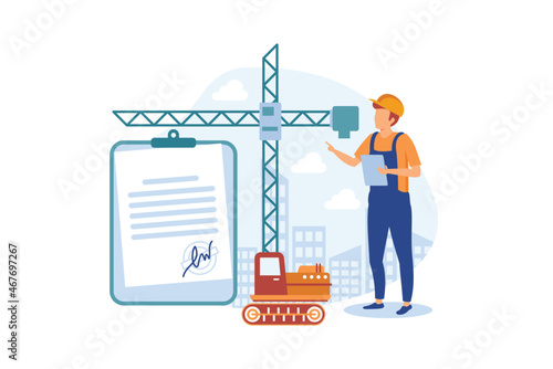 building permit illustration exclusive design inspiration 
