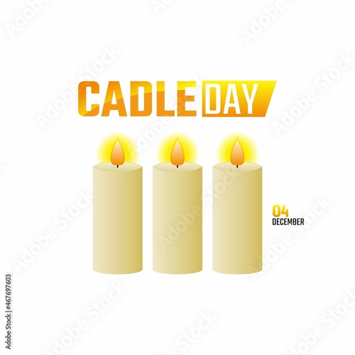 vector graphic of cadle day good for cadle day celebration. flat design. flyer design.flat illustration.