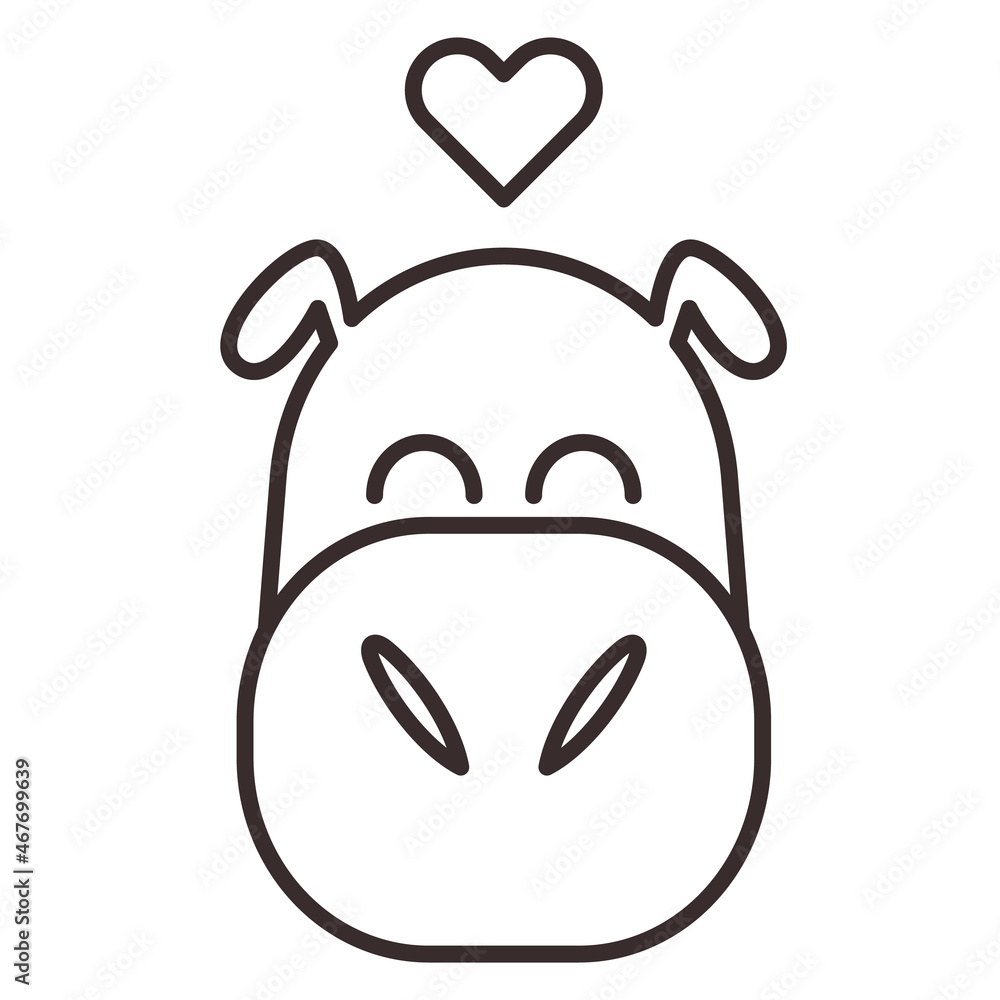 Cow head heart love cruelty free dairy free milk vegan farm vector icon symbol sign illustration design Cow head heart love cruelty free dairy free milk vegan farm vector icon symbol sign illustration design