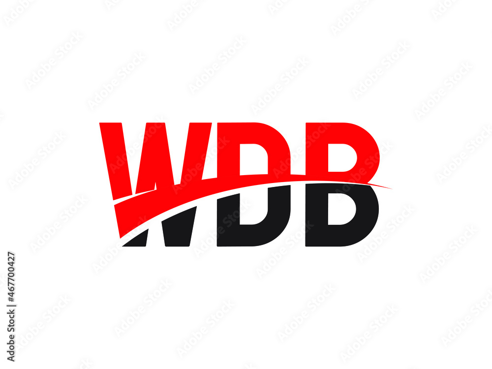 WDB Letter Initial Logo Design Vector Illustration WDB Letter Initial Logo Design Vector Illustration