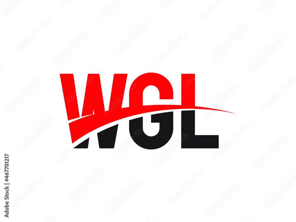 WGL Letter Initial Logo Design Vector Illustration