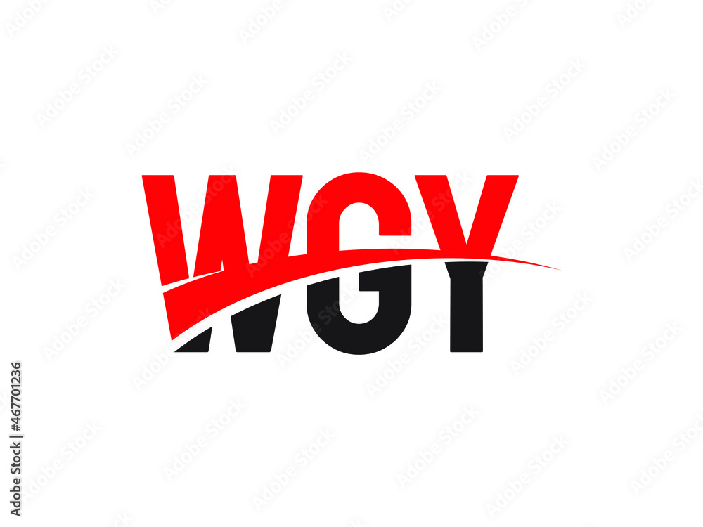 WGY Letter Initial Logo Design Vector Illustration