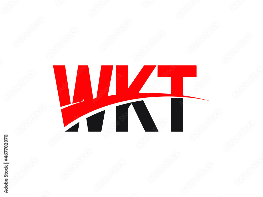 WKT Letter Initial Logo Design Vector Illustration