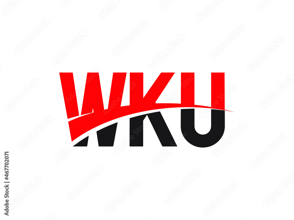 WKU Letter Initial Logo Design Vector Illustration WKU Letter Initial Logo Design Vector Illustration