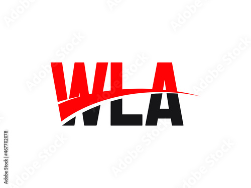 WLA Letter Initial Logo Design Vector Illustration photo