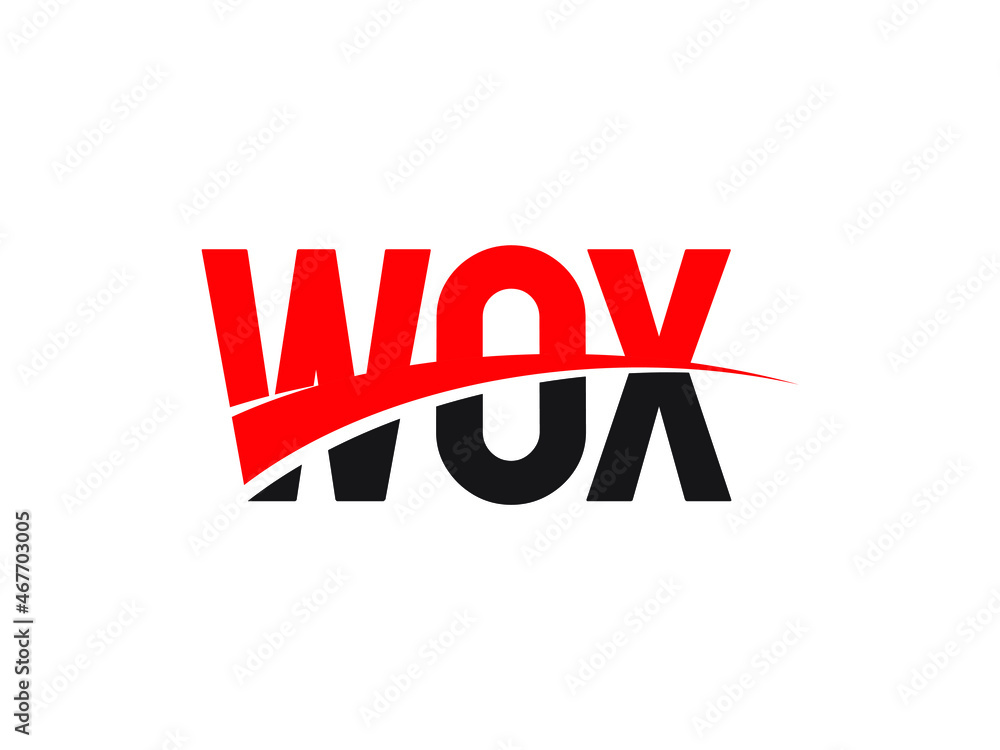 WOX Letter Initial Logo Design Vector Illustration