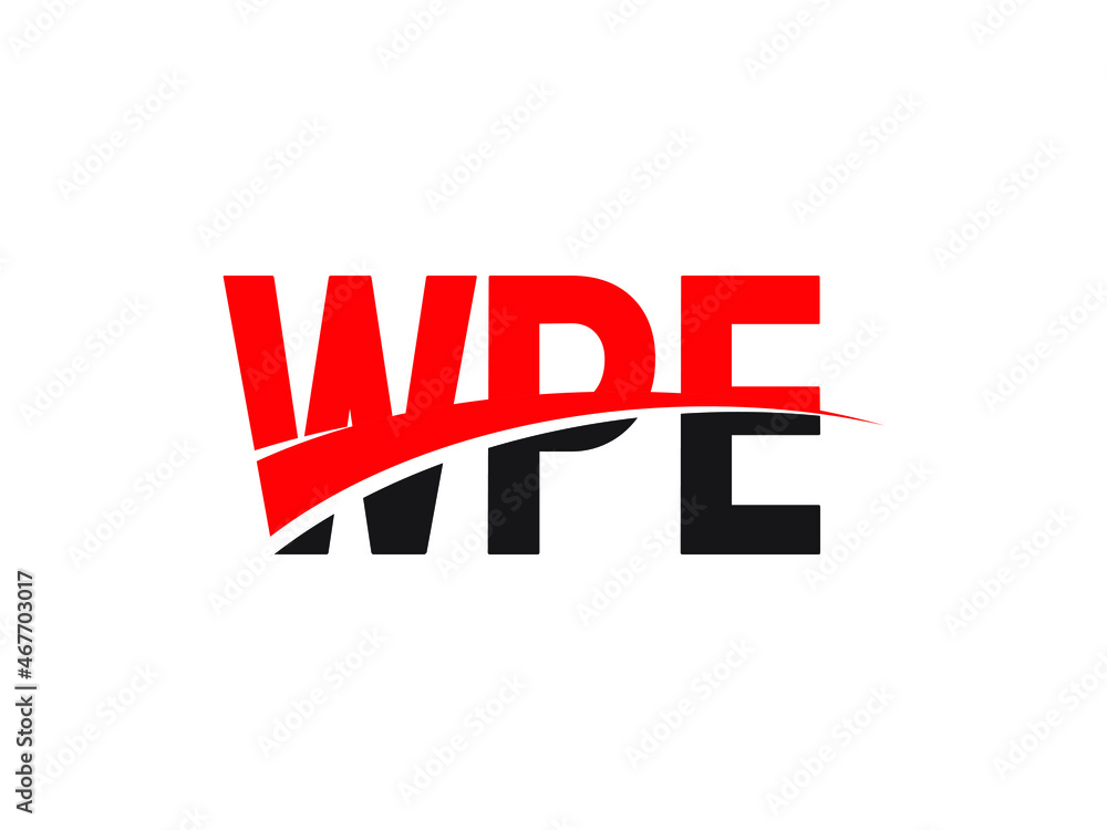 WPE Letter Initial Logo Design Vector Illustration WPE Letter Initial Logo Design Vector Illustration