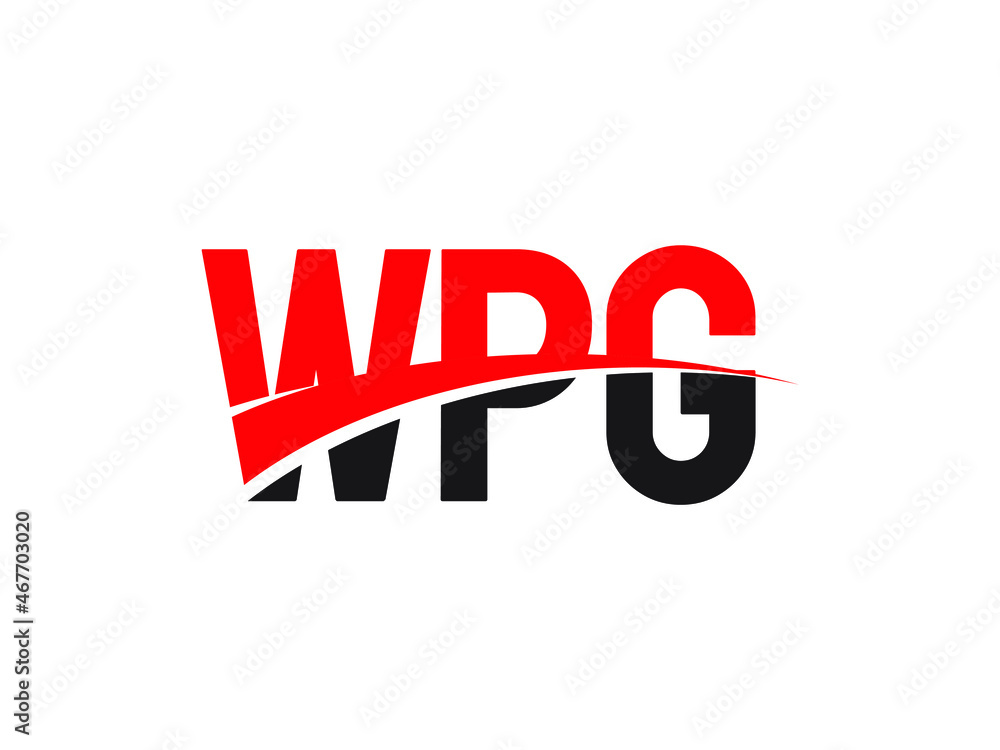 Obraz premium WPG Letter Initial Logo Design Vector Illustration