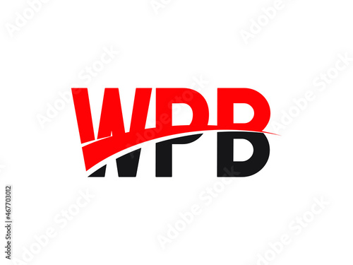 WPB Letter Initial Logo Design Vector Illustration