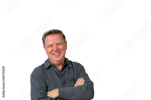 portrait of  smiling mature man