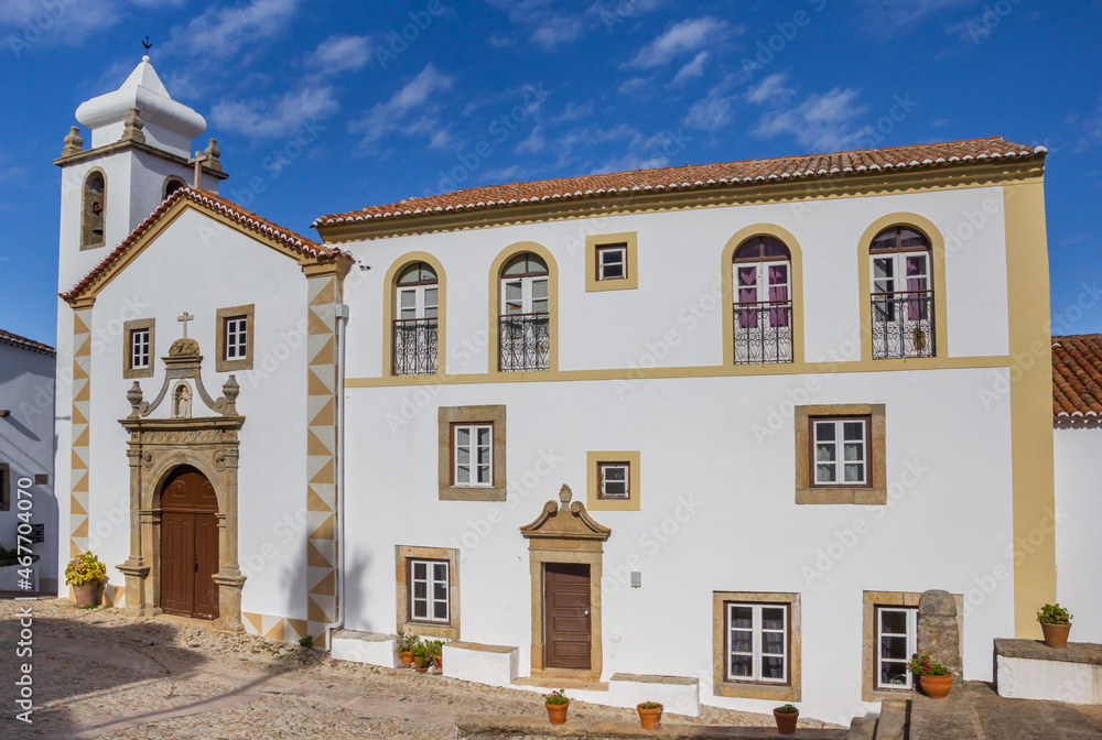 Espirito Santo church in historic village Marvao, Portugal