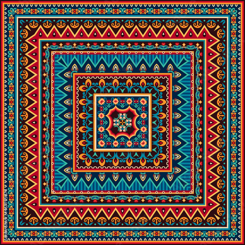 Vector abstract decorative ethnic ornamental illustration