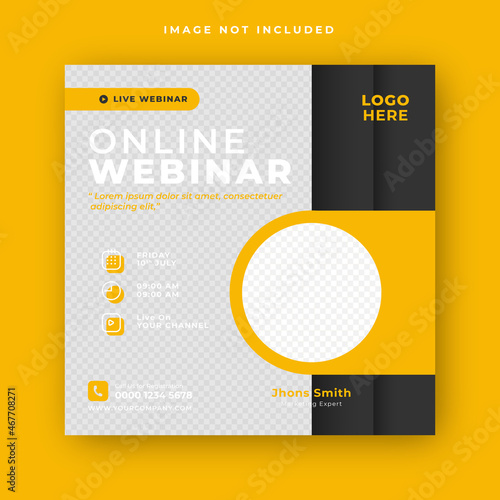  online webinar conference social media post 