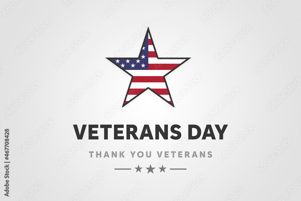 Veterans day. Thank you Veterans for your service. Honoring all who served. American flag on the back. Poster, wallpaper, background Veterans day. Thank you Veterans for your service. Honoring all who served. American flag on the back. Poster, wallpaper, background