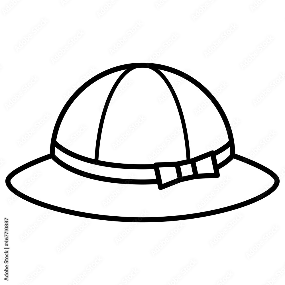 一年生の帽子のアイコン　Hat Vector Icon