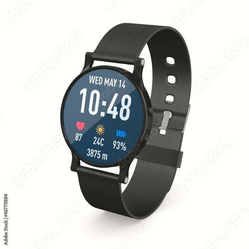 smart watch on white backgr...