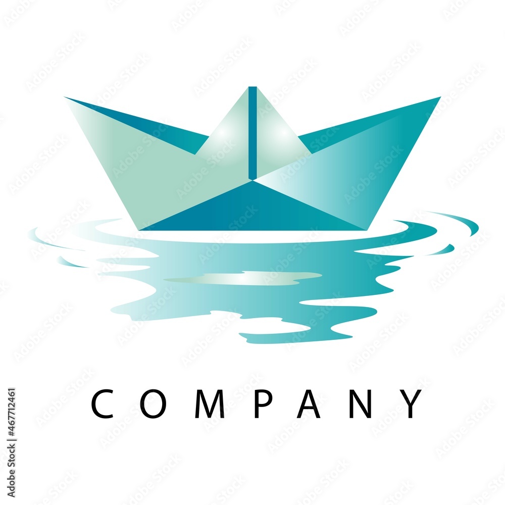 Paper ship illustration for your brand image or symbol. Paper ship illustration for your brand image or symbol.