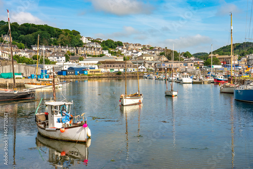 Newlyn town harbour in Cornwall. United Kingdom photo
