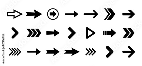 Arrow icons. Set of arrows. Vector collection.