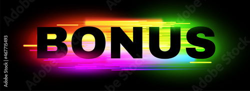 Bonus. Liquid color neon sign with light effect.