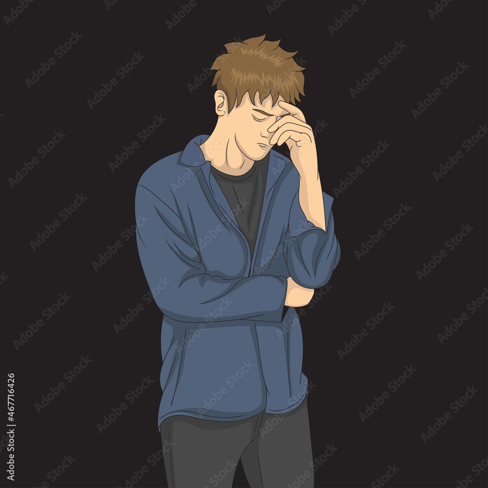 a man is thinking about solving a problem a man is thinking about solving a problem