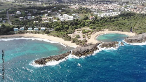 aerial look of coastline in Puerto Rico