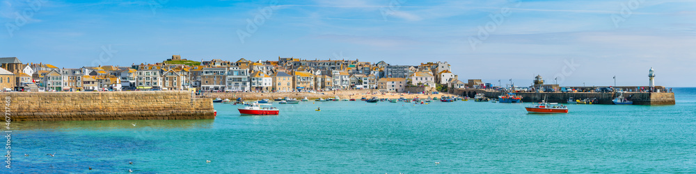 St Ives, Cornwall. A beautiful and historic English coastal tourist and fishing town