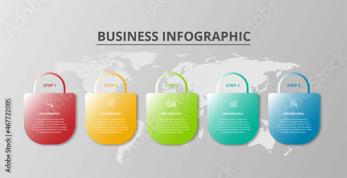 Infographic business template design