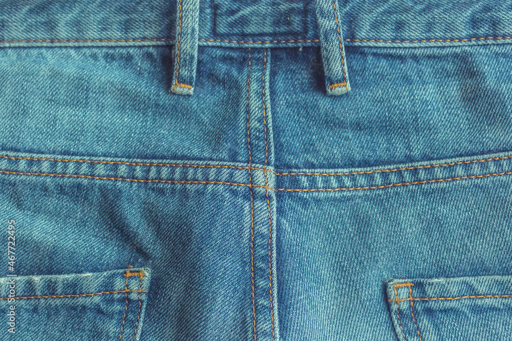 back side of classic denim jeans texture back side of classic denim jeans texture