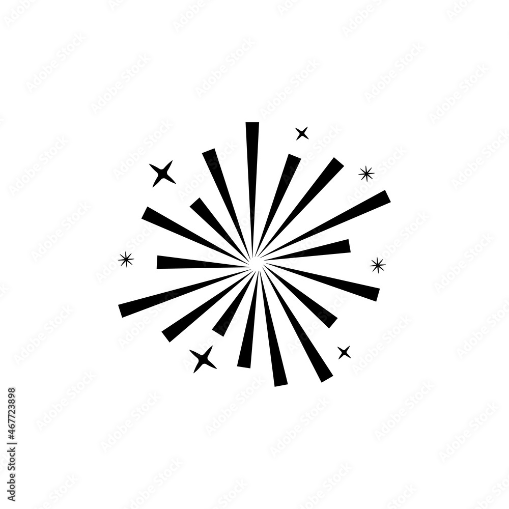 firework icon design template vector firework icon design template vector