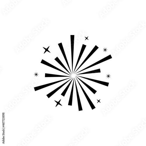 firework icon design template vector