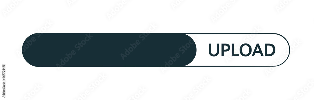 Upload. Progress bar design. Vector illustration EPS Upload. Progress bar design. Vector illustration EPS