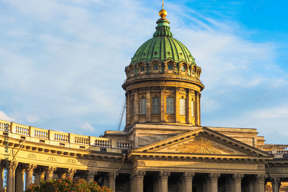 Obraz premium Kazan Cathedral during sunset. Kazan Cathedral, Saint Petersburg, Russia