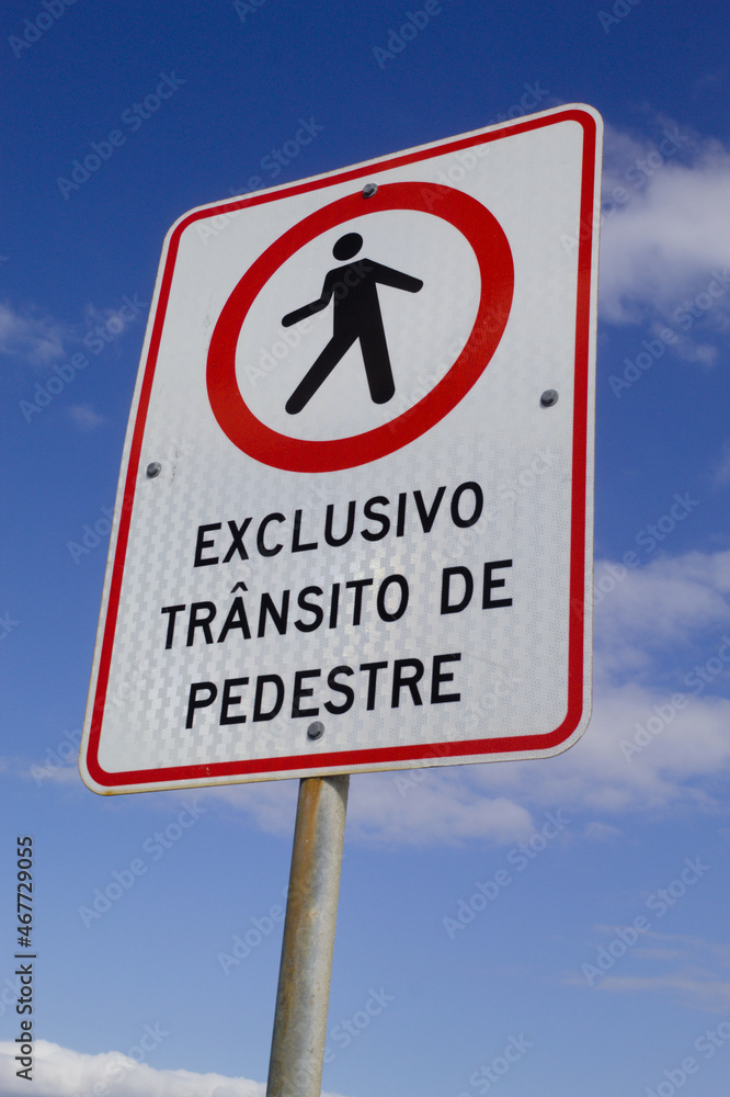 Sign with the text Sign with the text