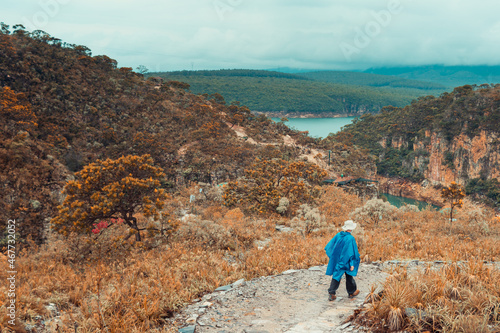 hiker in the mountains