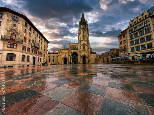 San Salvador cathedral in Oviedo, Spain.