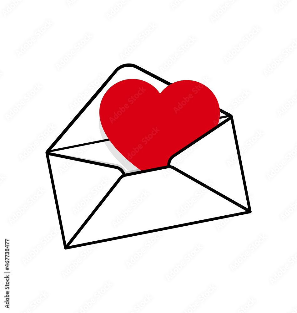 simple open love letter envelope simple open love letter envelope