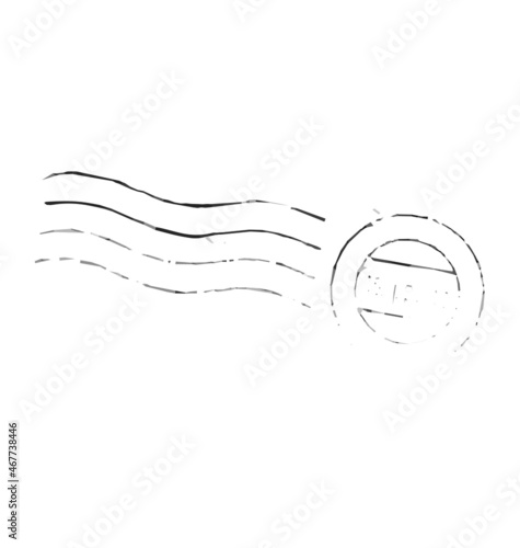 generic postage letter ink rubber stamp mark