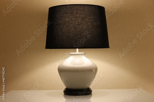 lamp on the table