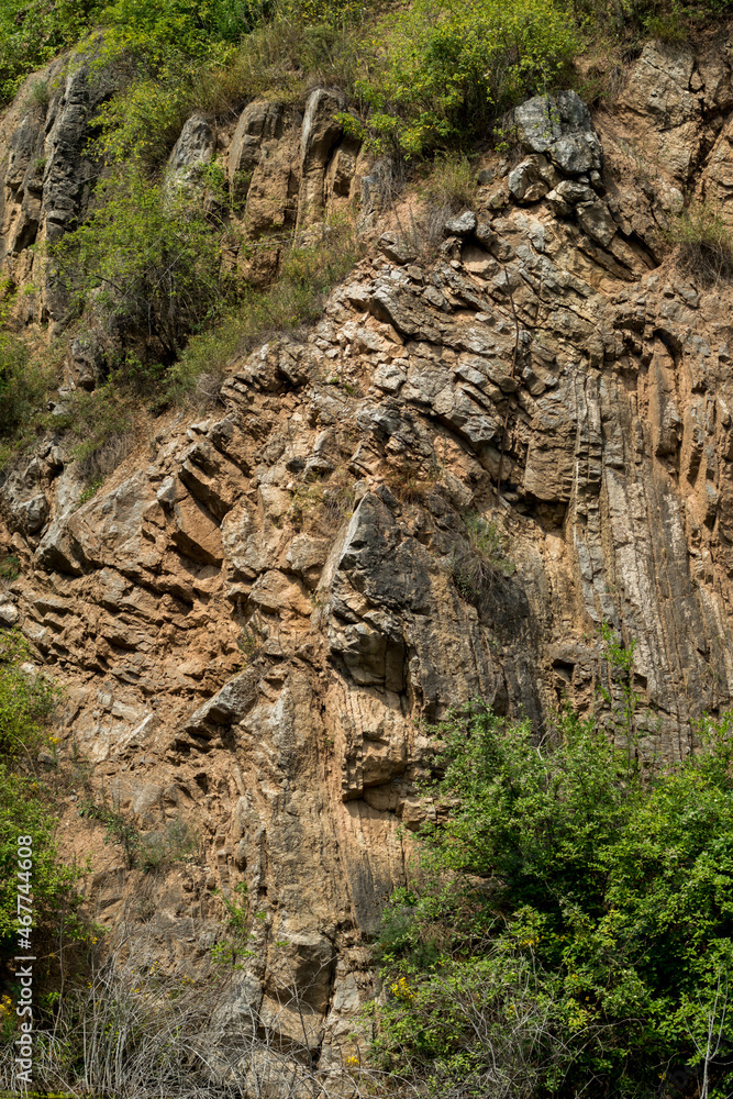 Obraz premium close up of a fold rock formation
