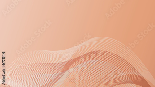 Background with a gradient in pink. Abstract drawing with thin lines.