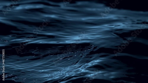 Super slow motion of dark water waves in detail. Filmed on high speed cinema camera, 1000 fps.