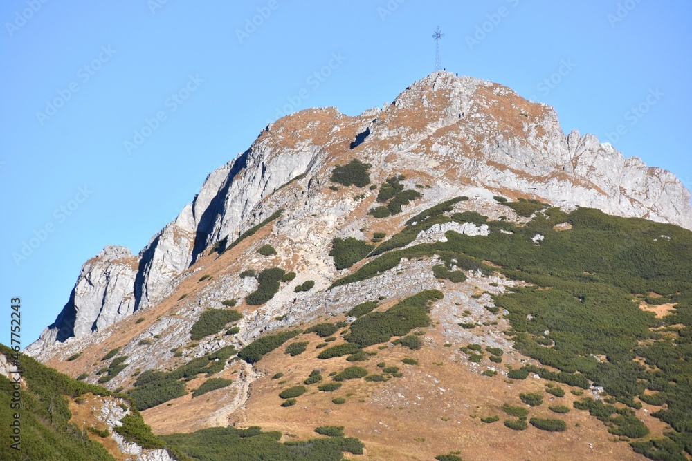 Fototapeta premium Tatra National Park, Giewont mountain, peak,